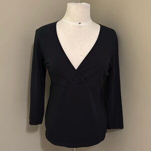 Esprit VNeck Long Sleeve Tee Size Large